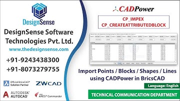 Import CSV and other data into your DWG CAD, flexible file formats supported