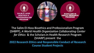 SHARP Ethics Group 1: Research integrity and good clinical practice