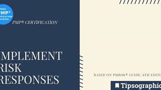 Free PMP Training: IMPLEMENT RISK RESPONSES ► http://bit.ly/2BXLfXE