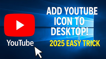How to Add YouTube Icon to Desktop on Windows PC (2025 Easy Method)