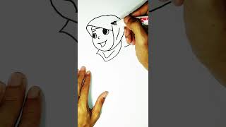 Cara Menggambar Anak Kecil Berhijab