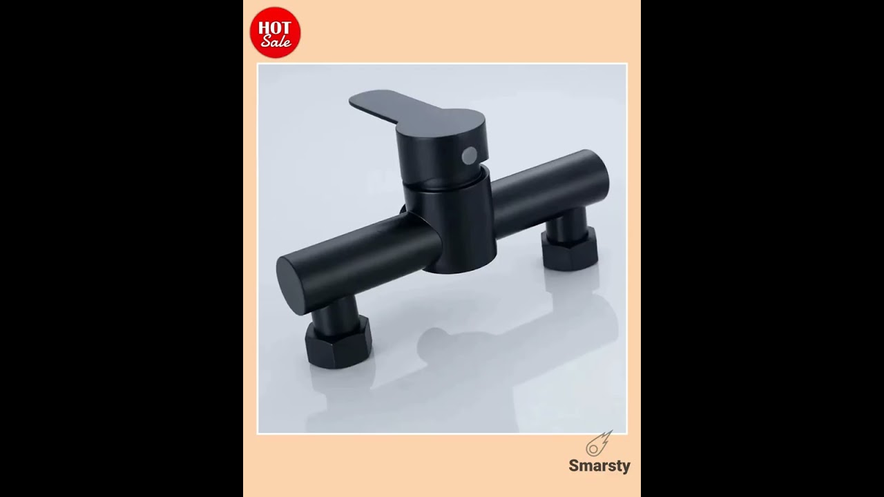 Stainless Steel Wall Mounted Shower Faucet with Hot Cold Control