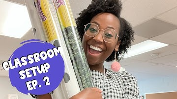 CLASSROOM SETUP VLOG SERIES. | ep. 2 - bulletin boards, trying something new | Teacher Vlog