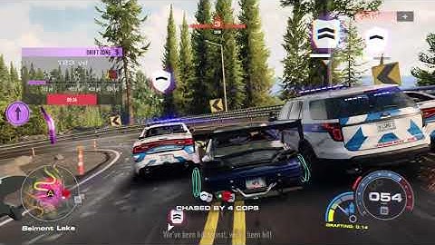 Need for Speed Unbound 2022 Game play (New)  Cop chase Heat 5++ NFS #needforspeedunbound {GAMEPLAY}