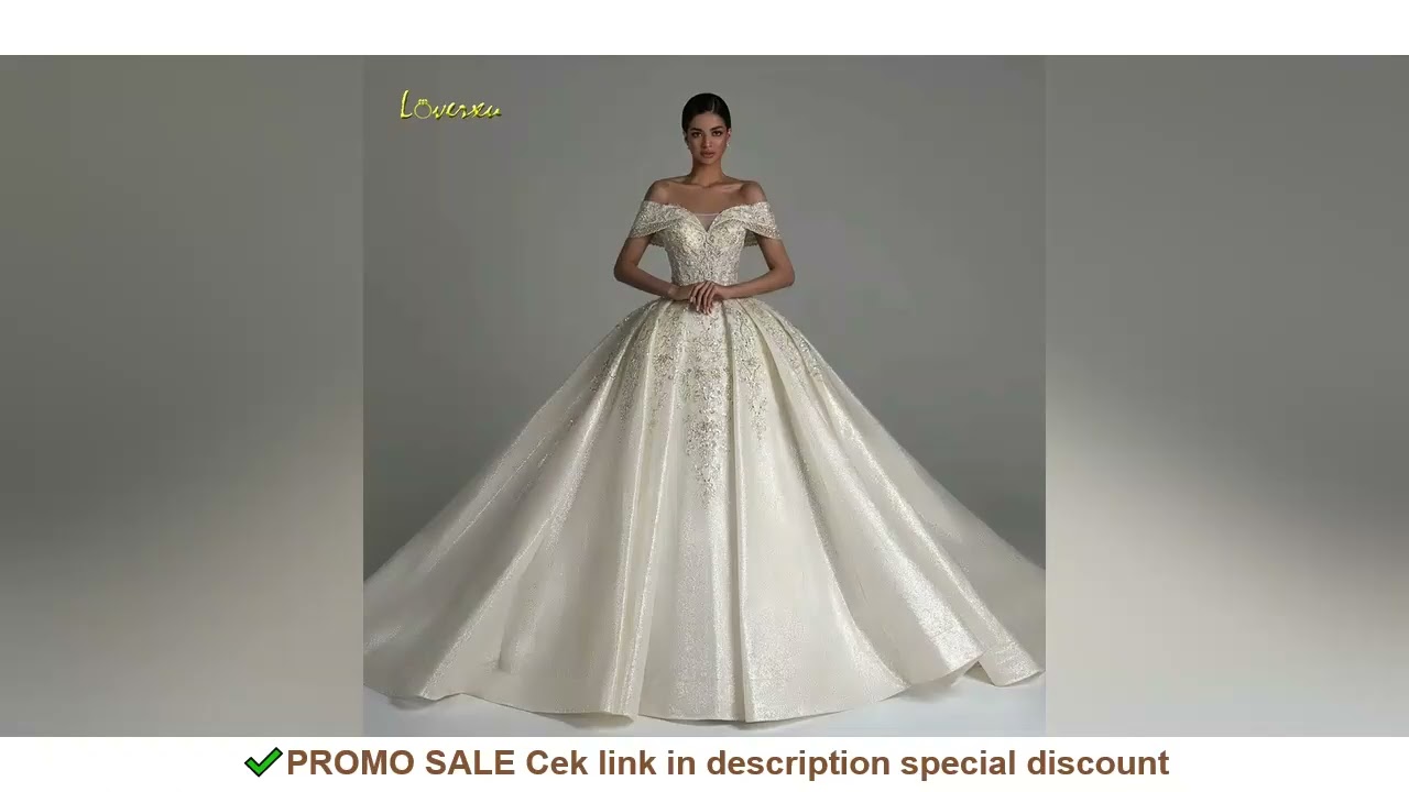 Loverxu Ball Gown Luxury Princess Wedding Dresses Sweetheart Off The Shoulder Robe De Mariee Lace Be