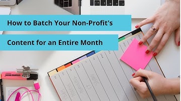 How to Batch Your Non-Profit