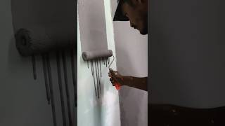 😭light grey colour🔥wall painting ✅art design 🏡 #viralshort #art #shorts