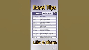Shortcut Keys in Excel ! #short #shorts #shortsfeed #viral #exceltips #excel #msexcel #exceltutorial