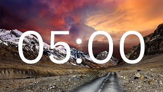 5 Minutes Timer with alarm sound at end.