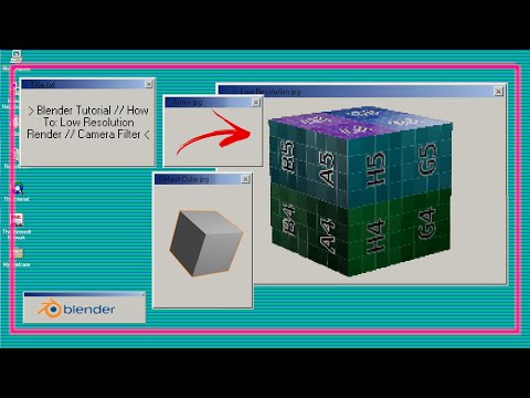 Blender Tutorial // How To: Low Resolution Camera Setting Filter Tutorial