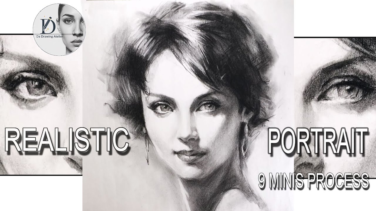 Realistic Portrait Sketching Logic: 9-Minute Process | 写实肖像画逻辑