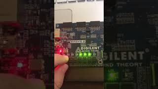 DIGILENT BASYS 2 BOARD PROGRAMMED LIKE CAR BLINKER!