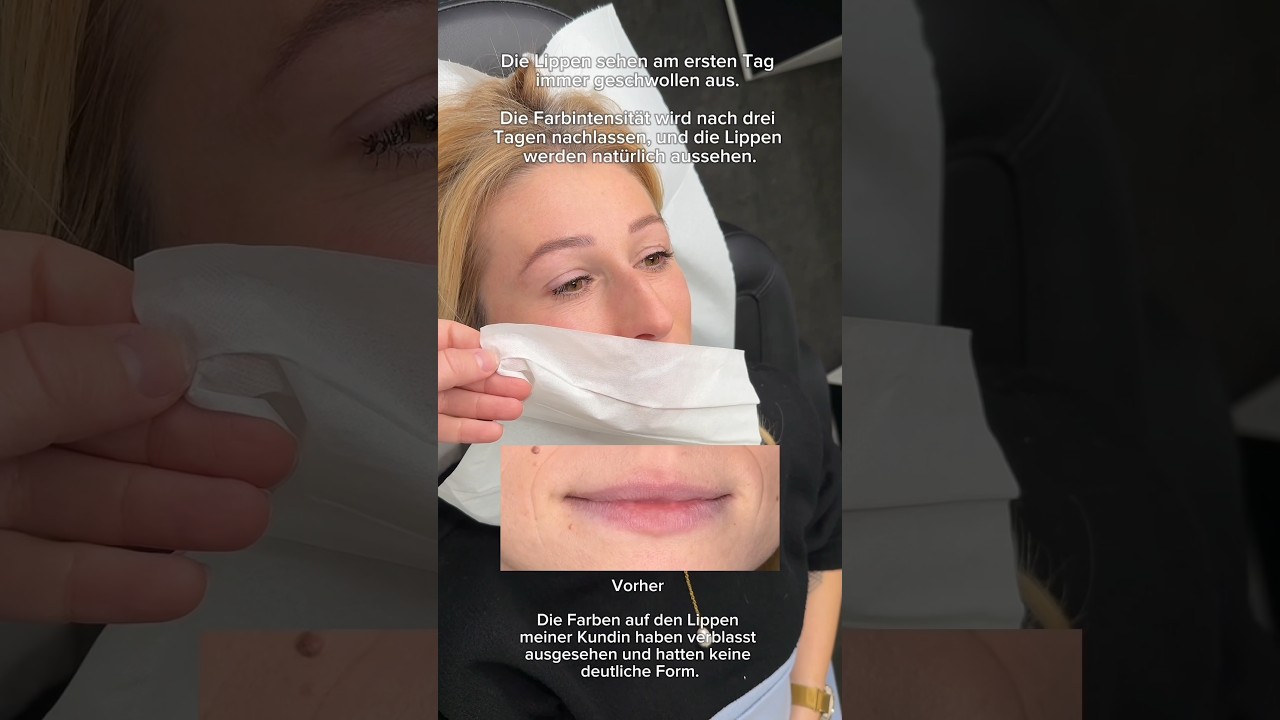 Lips Permanent Make Up - Vorher / Nachher von MAJ Permanent in München 💋 
