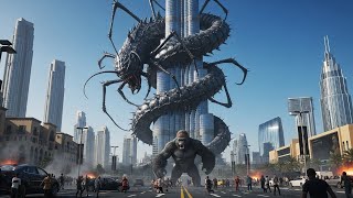 Dubai Monster Battle: Burj Khalifa Under Attack || King Kong Ne Dubai city ko bachaya