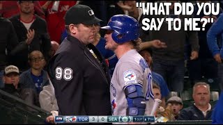 MLB Confronting Umpire After Bad Calls