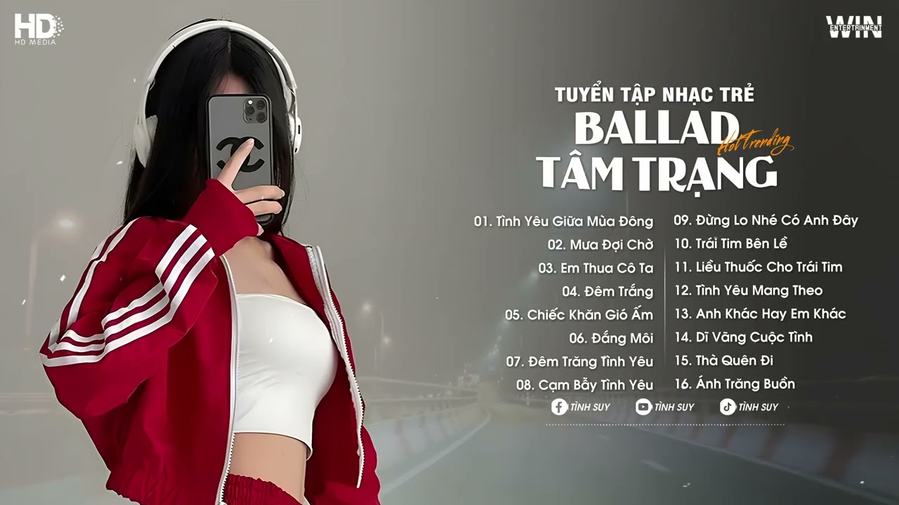 Playlist Nhạc Trẻ Ballad Tâm Trạng 2026 -Tình Yêu Giữa Mùa Đông, Mưa Đợi Chờ, Em Thua Cô Ta-Tình Suy