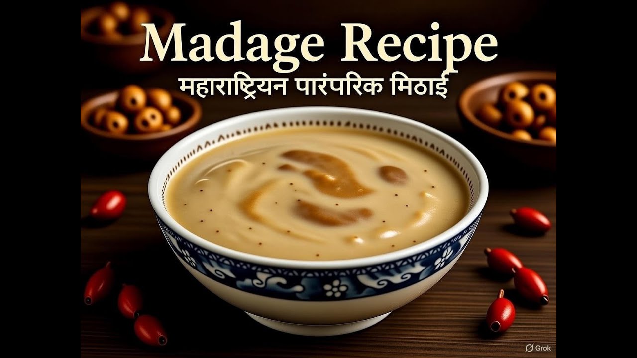 | Madage |  माडगै | Authentic Maharashtrian Traditional healthy Sweet |😋|