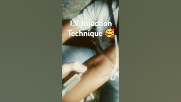 I.V Injection 💉💉 Technique 🧑‍⚕️🥰 #shorts #doctor #ivinjection #technique