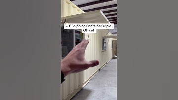 40’ Shipping Container Triple-Office! #shippingcontainer