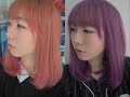 ❥ How I Dye My Hair Purple ❤ From Pink to Purple Hair