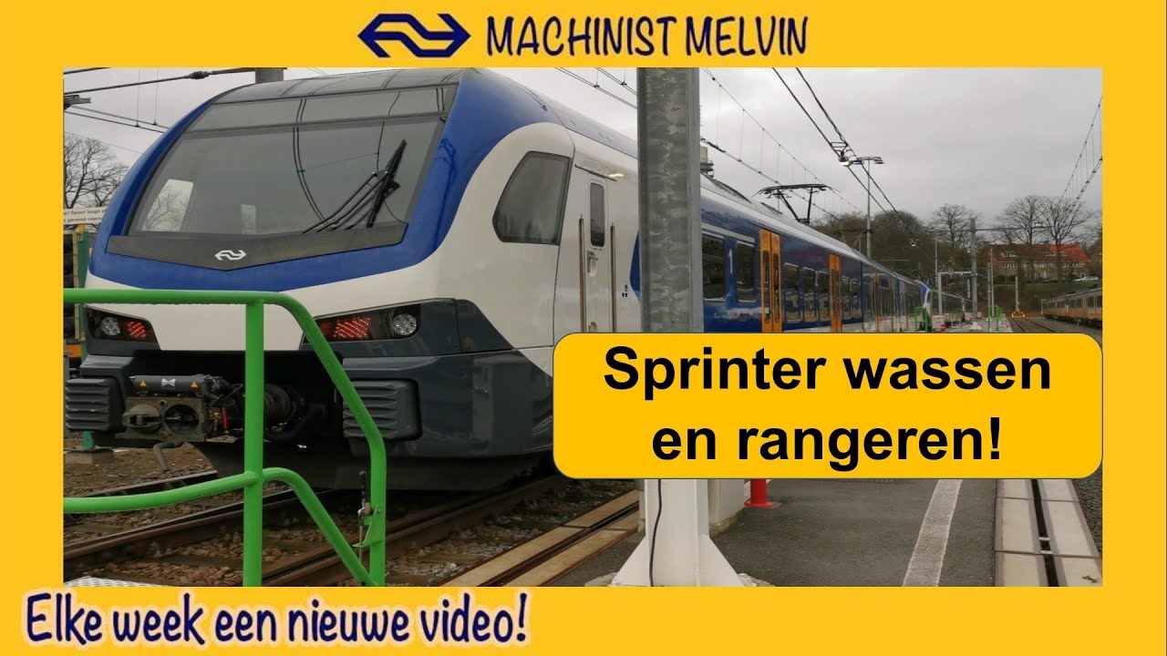 4k RANGEREN Intercity en WASSEN van een NS SPRINTER!