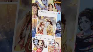 krishna radha asethetic Instagram carousel🎀 🧿🧸🌸