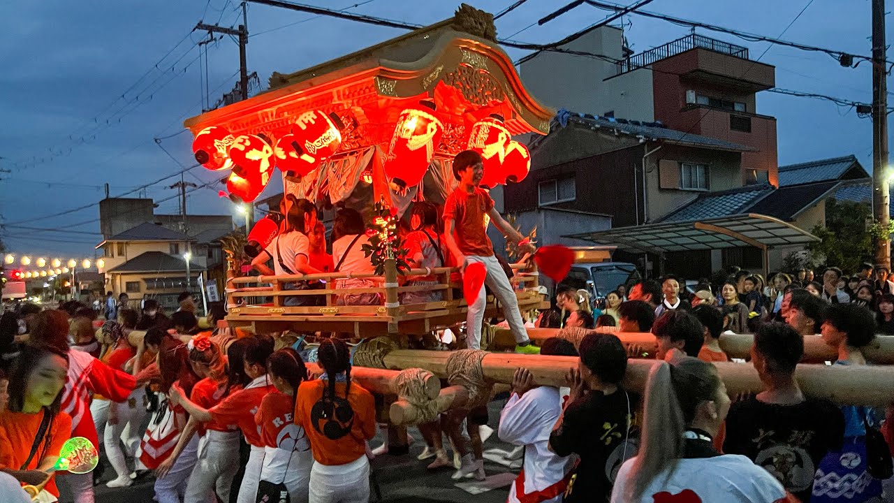 R5.7.14 京都八幡 第六区 太鼓みこし巡行(1班・2班・4班・6班) 高良神社太鼓まつり 2023/07/14(金)