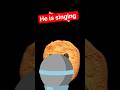 he is singing