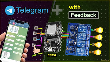 IoT-based Home Automation using ESP32 Telegram with FREE tools | IoT Project 2025