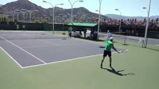 Roger Federer Practice 3/13/17 Indian Wells Close-up