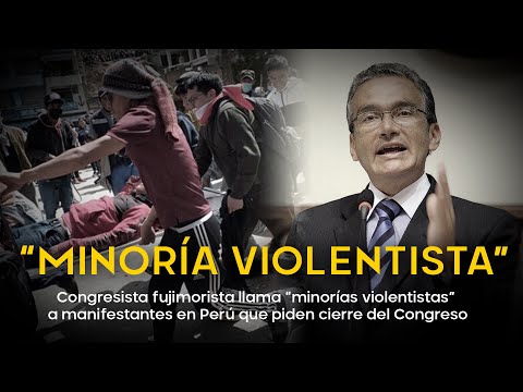 Congresista fujimorista llama "minorías violentistas" a manifestantes en Perú