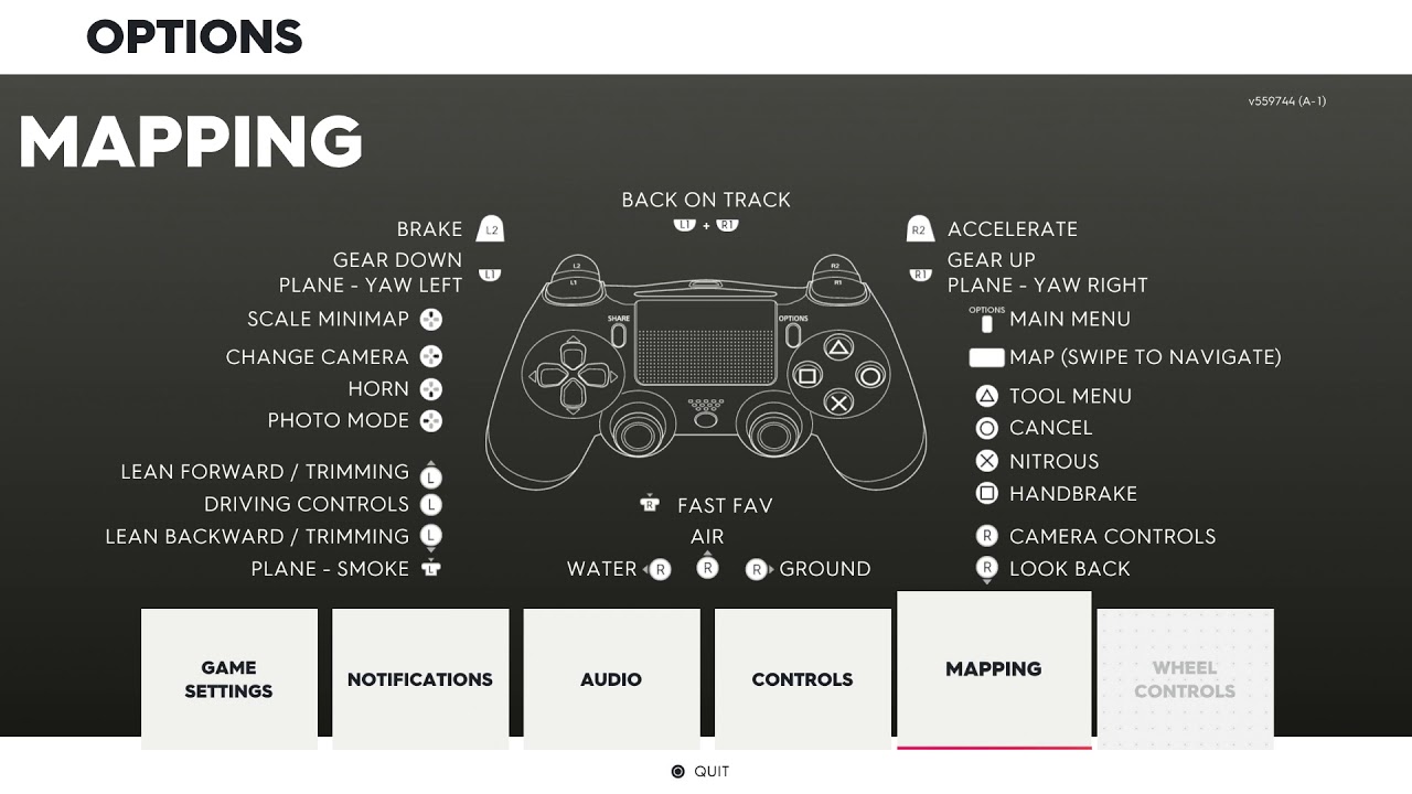 The Crew 2 - Dual Shock Controller Mapping: Button Layout Information Sequence PS4 Pro (2018) - YouTube