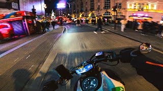 Join Me On A Journey Around London Night Lights. 🌃 | Yamaha MT-07 Akrapovic & Quickshifter. [4K]