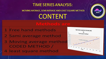 Time series analysis: Moving average, semi average, and least square method