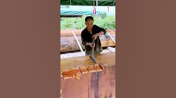 The process of splitting wood = good tools increase efficiency