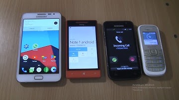 Incoming call&Outgoing call at the Same Time  Samsung Galaxy Note 1  Android 7+1200M+S1+HTC