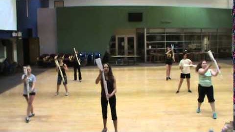Color Guard rifle routine
