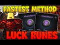 The BEST Luck Rune FARMING Method The Forge Farm Runes FAST Roblox The Forge 