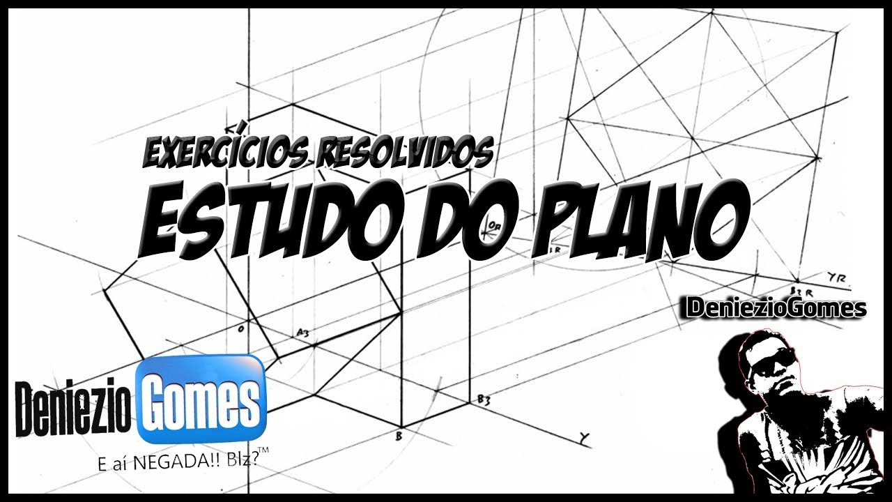 Geometria Descritiva - Plano - Exercícios Resolvidos (1/9)
