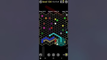How To Solve Flow Free Hexes Extreme Rainbow Pack Level 134 Board Walk Through Solution Walkthrough