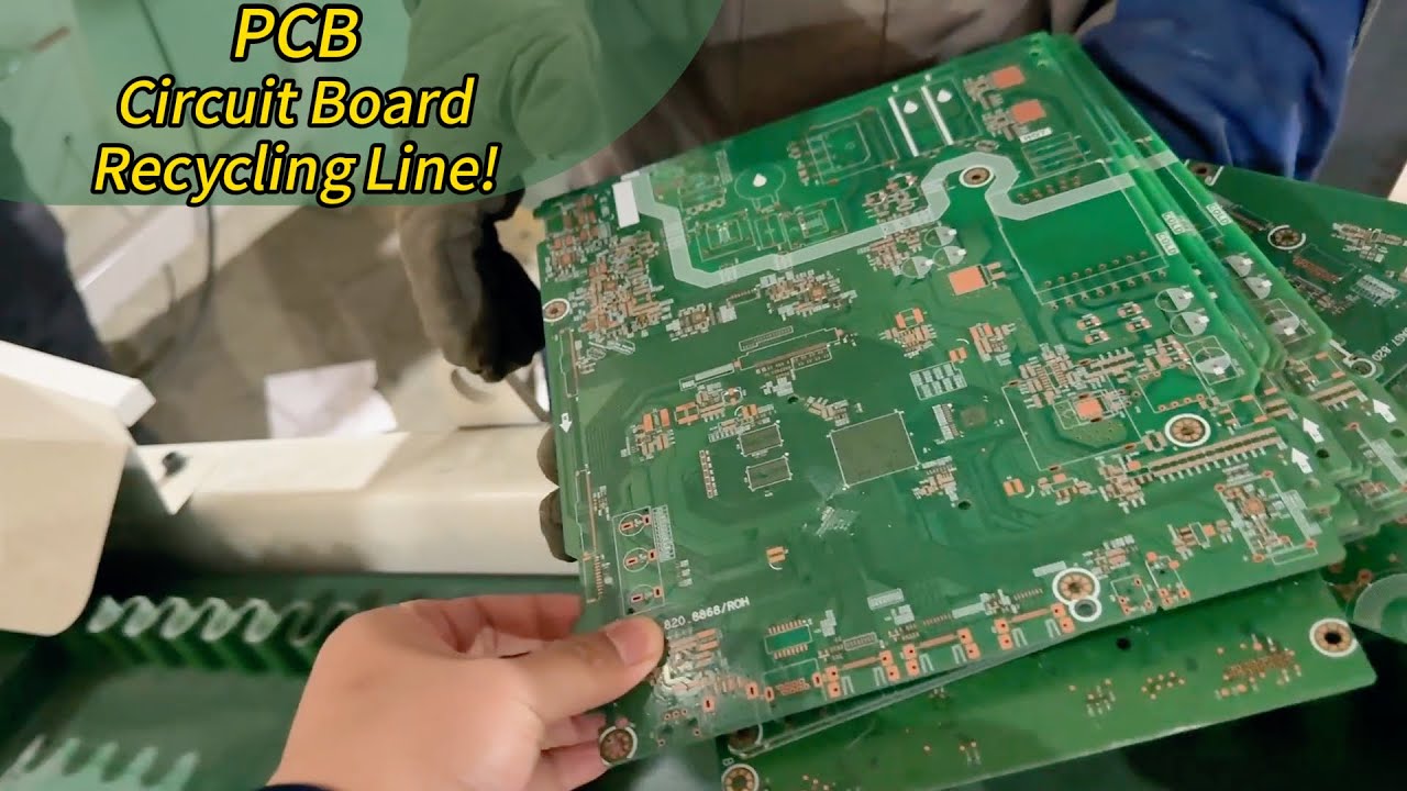 Watch This PCB Recycling Line Turn E-Waste into Clean Copper
