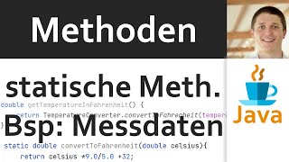 💻 JAVA | Methoden 09 - statische Methoden: Beispiel Messdatensatz (Übung mit Lösung als Demo)