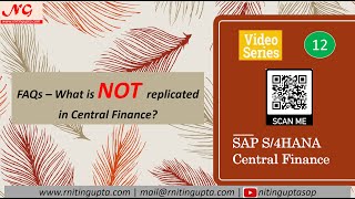 SAP Central Finance - What is NOT replicated FAQs