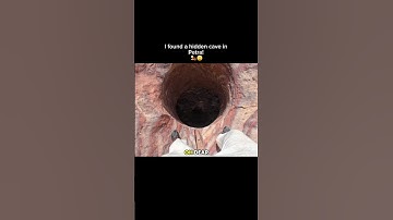 Een verborgen grot in Petra! 😮🇯🇴🏜️ #jordan #reizen #petra