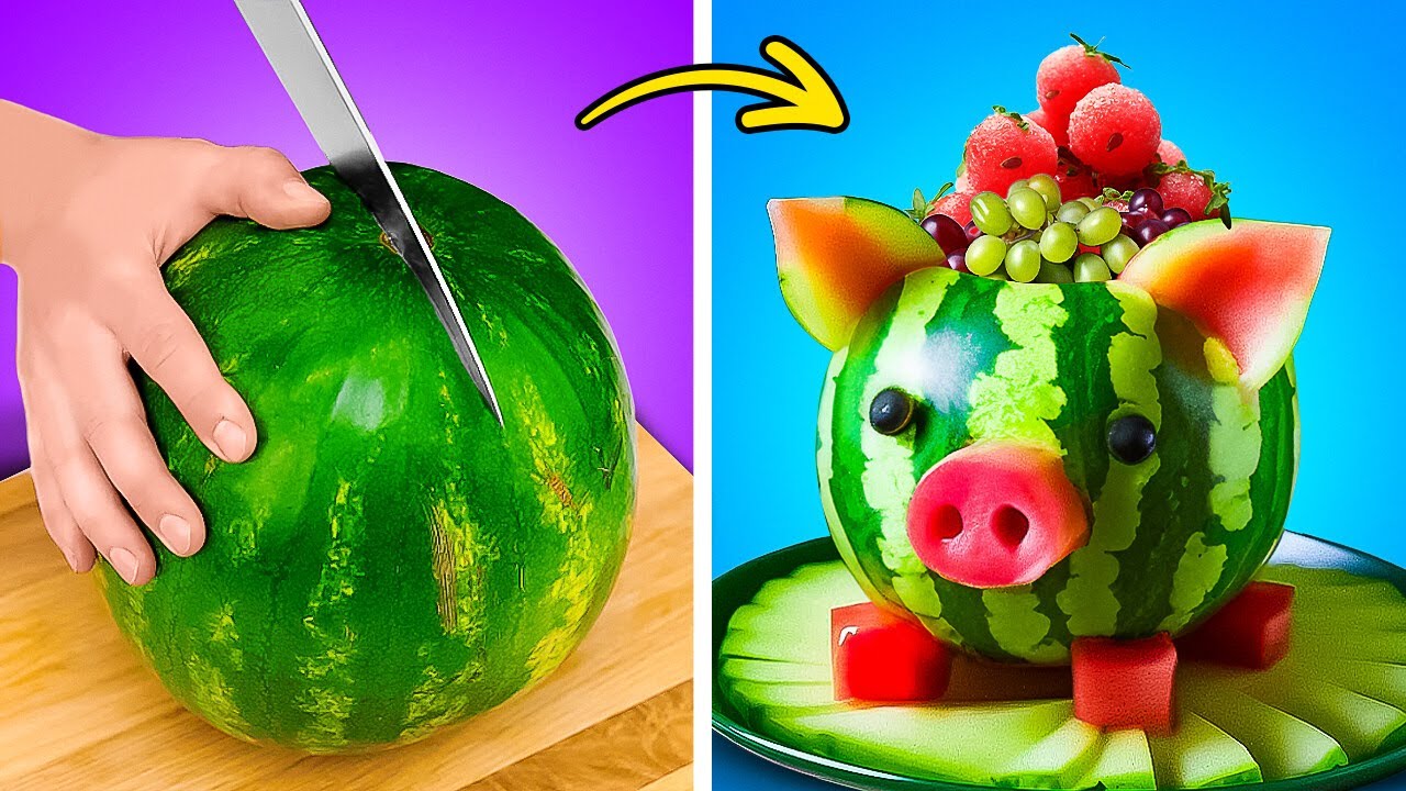 Genius Hacks   How To Peel And Cut Fruits And Vegetables