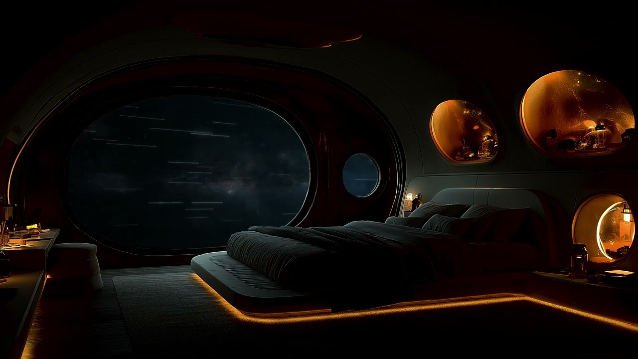 A Night on Another Planet | Deep Sleep in a Cosmic Escape | Sleep Sounds White Noise with Deep Bass