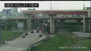Northbound lanes of George Bush Turnpike at I-635 closed due to accident