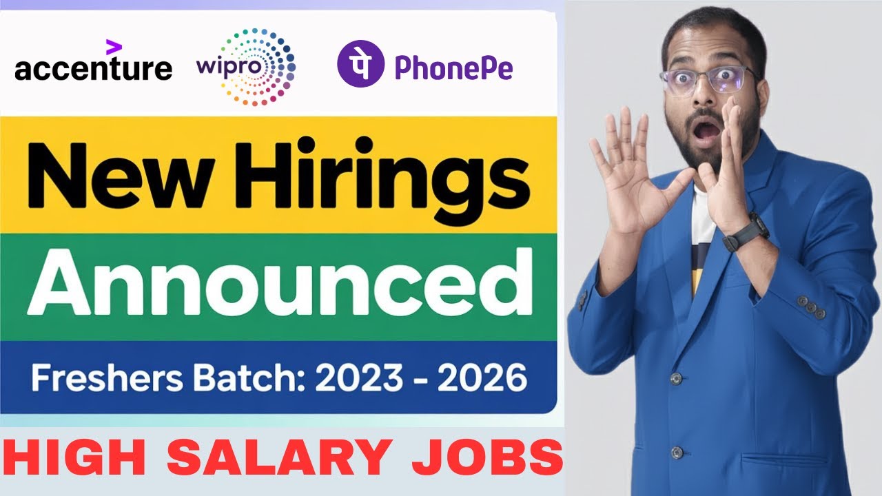 Accenture New Recruitment Drive Announced | Wipro, Phonepe, coredge, Caterpillar Jobs | Register Now