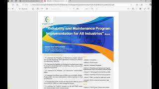 ECC Training Calendar 2025: Reliability and Maintenance program Implementation.