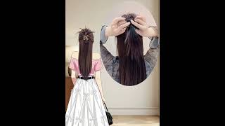 Quick &amp; Easy Semi-Tie Hairstyle for Dates with a Clip - Perfect for Any Occasion